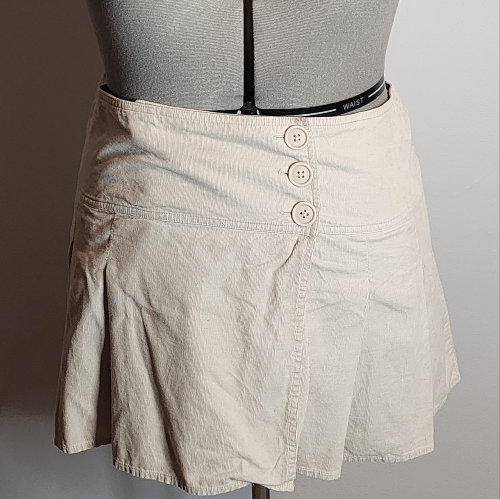 Tan Old Navy button front skirt